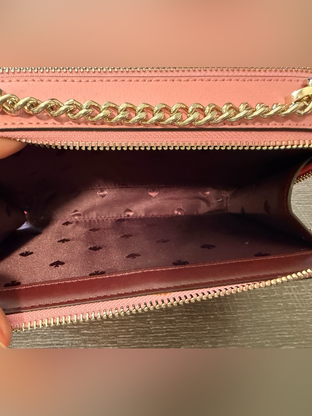 Kate Spade used pink leather chain crossbody bag - Picture 6 of 7